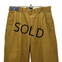 【新品未使用】【ラルフローレン】POLO RALPH LAUREN【マスタード】HAMMOND PANTS【２タック】【コットンパンツ】【34×34】 