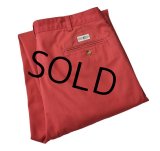 【ラルフローレン】POLO RALPH LAUREN【赤】【２タック】【コットンパンツ】【34×30】 
