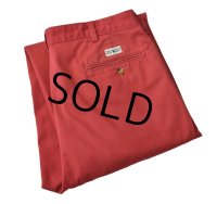 【ラルフローレン】POLO RALPH LAUREN【赤】【２タック】【コットンパンツ】【34×30】 