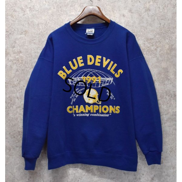 画像1: 90's【USA製】【ビンテージ】【LEE】リー【blue devils champion】【青】【スウェット】【サイズXＸＬ】 