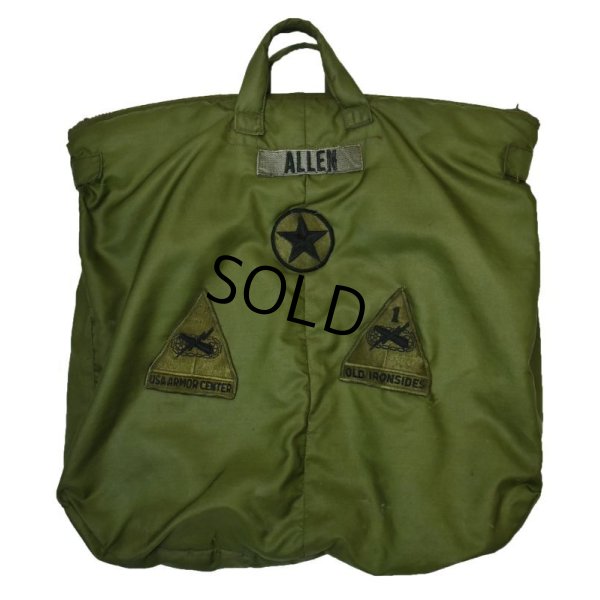 画像5:  80's【ビンテージ】【米軍実物】【USAF】ワッペン付き【ヘルメットバッグ】