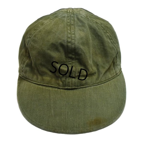 画像7: 40's【ビンテージ】米軍実物【U.S.NAVY】【USN】【N-3】【HBTキャップ】サイズ 7 1/4【57cm程度】