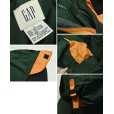 画像2: 【ビンテージ】【ＧＡＰ】オールドギャップ【深緑×オレンジ】【ナイロン】【フルジップパーカー】マウンテンパーカー【サイズＬ】<br> (2)