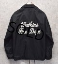 【USA製】ビンテージ【Pla-Jac】【黒】【裏ボア付き】【ナイロンコーチジャケット】【watkins fire dept】【サイズＭ】 