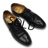 【イングランド製】【ビンテージ】【CHURCH'S】【チャーチ】【Royal Tweed】ブラック【内羽根ストレートチップ】【9 1/2】【28.5cm程度】 