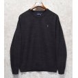 画像1: 新品未使用【ラルフローレン】POLO RALPH LAUREN【チャコールグレー】【前Ｖ】【コットンセーター】【サイズＬ】<br> (1)