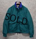 【USA製】【ビンテージ】【L.L.Bean】ＬＬビーン【エメラルドｘ青】【バギーズジャケット】【サイズＭ】 