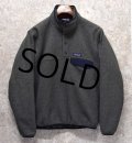 【パタゴニア】patagonia【グレー×紺】シンチラフリース【スナップＴ】プルオーバー 25580【サイズＸＳ】 