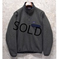 【パタゴニア】patagonia【グレー×紺】シンチラフリース【スナップＴ】プルオーバー 25580【サイズＸＳ】 