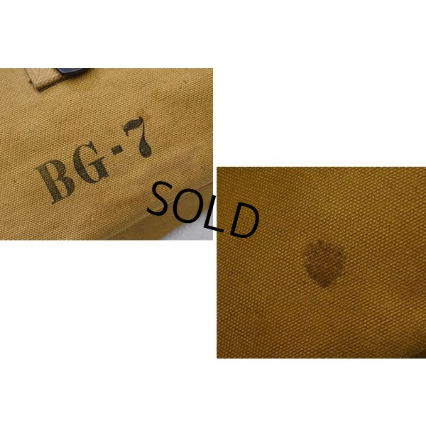 画像5: 1930's【ビンテージ】ww2【米軍実物】【U.S.ARMY】BG-7【シグナルコープ】ステンシル入り【キャンバス】ショルダーバッグ