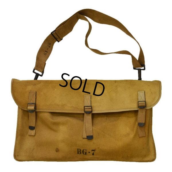 画像9: 1930's【ビンテージ】ww2【米軍実物】【U.S.ARMY】BG-7【シグナルコープ】ステンシル入り【キャンバス】ショルダーバッグ