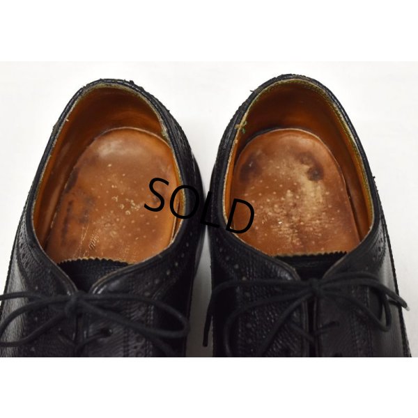 画像6: 【ビンテージ】【フローシャイム】【インペリアル】【ブラック】【ウィングチップシューズ】【8E】【26ｃｍ程度】 