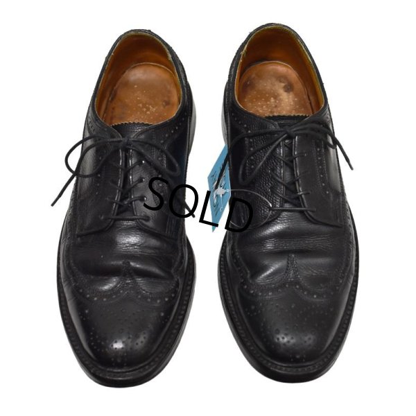 画像8: 【ビンテージ】【フローシャイム】【インペリアル】【ブラック】【ウィングチップシューズ】【8E】【26ｃｍ程度】 
