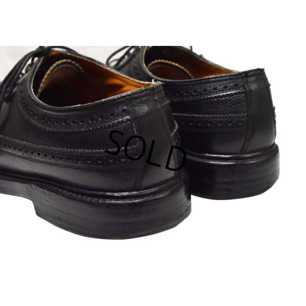 画像7: 【ビンテージ】【フローシャイム】【インペリアル】【ブラック】【ウィングチップシューズ】【8E】【26ｃｍ程度】 