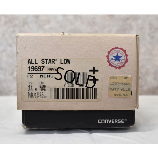 画像9: 90's【箱付き】ビンテージ【USA製】【コンバース】converse【オールスター】【ネイビー】【サイズ12】