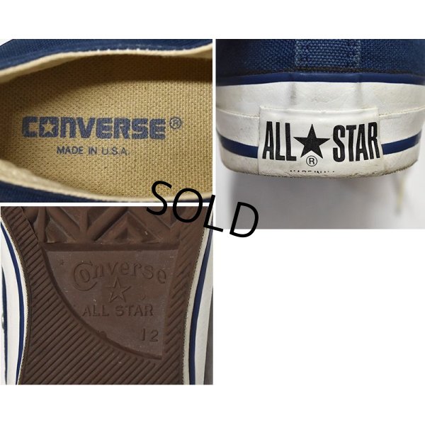 画像2: 90's【箱付き】ビンテージ【USA製】【コンバース】converse【オールスター】【ネイビー】【サイズ12】 