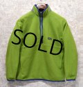 【パタゴニア】patagonia【黄緑ｘ紺】【シンチラフリース】【プルオーバー 】【Kid's XL】【レディースＳ程度】 