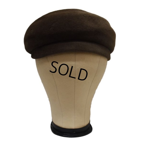 画像8: イタリー製【ビンテージ】【Macy's New York】【ブラウン】【ベレー帽】【7 1/8】【５7.５ｃｍ程度】 