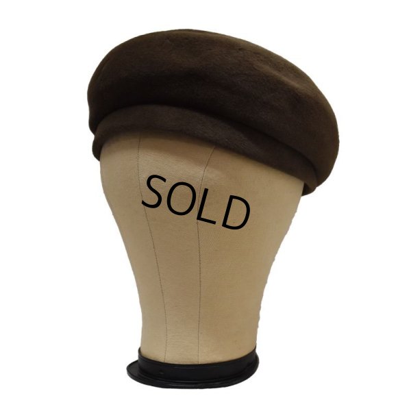 画像3: イタリー製【ビンテージ】【Macy's New York】【ブラウン】【ベレー帽】【7 1/8】【５7.５ｃｍ程度】 