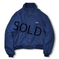 90's【USA製】ビンテージ【エディーバウアー】【Eddie Bauer】【紺ｘ紺】【裏フリース】ナイロンジャケット【サイズXL】 