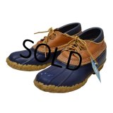【USA製】【L.L.bean】【ネイビー】ラバーモカシン【ビーンブーツ】【サイズ 7LM】【２４cm程度】 