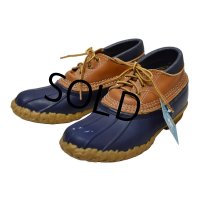 【USA製】【L.L.bean】【ネイビー】ラバーモカシン【ビーンブーツ】【サイズ 7LM】【２４cm程度】 