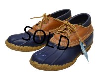 【USA製】【L.L.bean】【ネイビー】ラバーモカシン【ビーンブーツ】【サイズ 7LM】【２４cm程度】 