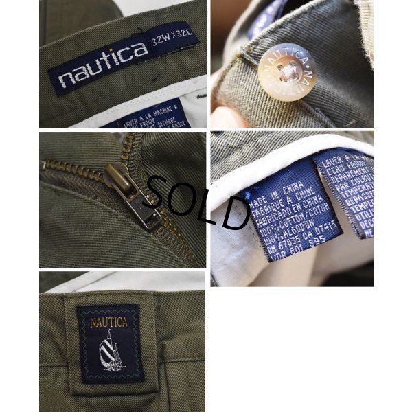 画像3: 【nautica】【ノーティカ】【ライトグリーン】【2タックコットンパンツ】【2タックコットンスラックス】【32X32】