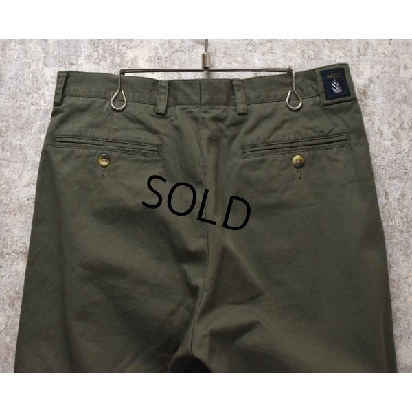 画像6: 【nautica】【ノーティカ】【ライトグリーン】【2タックコットンパンツ】【2タックコットンスラックス】【32X32】