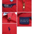 画像2: オールド【ラルフローレン】【RALPH LAUREN】【赤】コットン【ジップアップブルゾン】【サイズＬ】<br> (2)