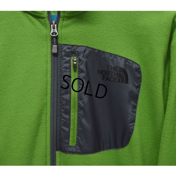 画像4: 【ノースフェイス】【the north face】【黄緑ｘグレー】【フルジップフリースジャケット】【サイズＬ】 