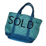 【ビンテージ】【L.L.bean】【L.L.ビーン】【ターコイズｘ水色】【ナイロントートバッグ】 