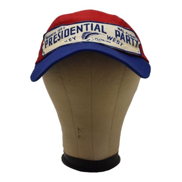 画像4: 【50’s】【ビンテージ】【PRESIDENTIAL PARTY】【赤ｘ青】【ロングビルキャップ】 