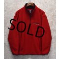 【CHAPS】チャップス【ラルフローレン】RALPH LAUREN【赤ｘ黒 ふちどり】【ハーフジップフリースジャケット】【サイズＭ】  