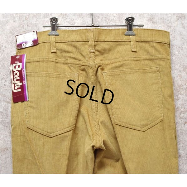 画像6: 80's【デッドストック】ビンテージ【USA製】【Bayly】【ベイリー】【ライトブラウン】ブーツカット【コーデュロイパンツ】フレアパンツ【34X30】 