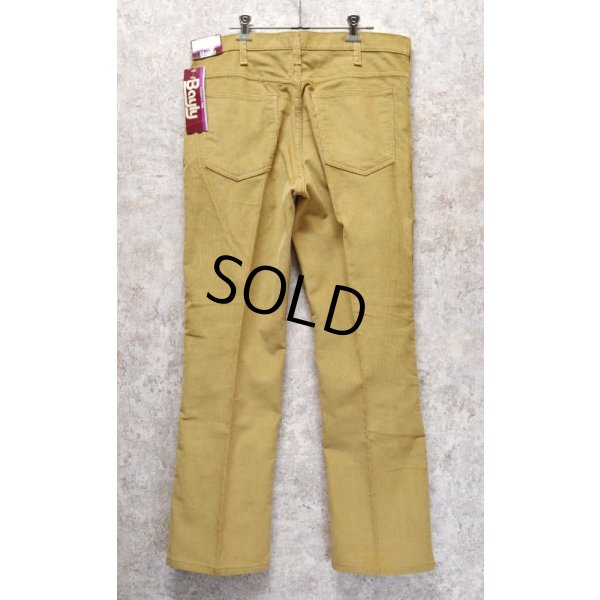 画像4: 80's【デッドストック】ビンテージ【USA製】【Bayly】【ベイリー】【ライトブラウン】ブーツカット【コーデュロイパンツ】フレアパンツ【34X30】 