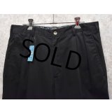 90's【ビンテージ】【THE MENS COMPANY】【黒】【ブラック】【２タックコットンパンツ】【33×34】 