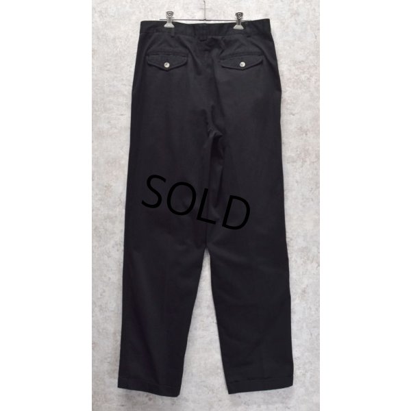 画像5: 90's【ビンテージ】【THE MENS COMPANY】【黒】【ブラック】【２タックコットンパンツ】【33×34】 
