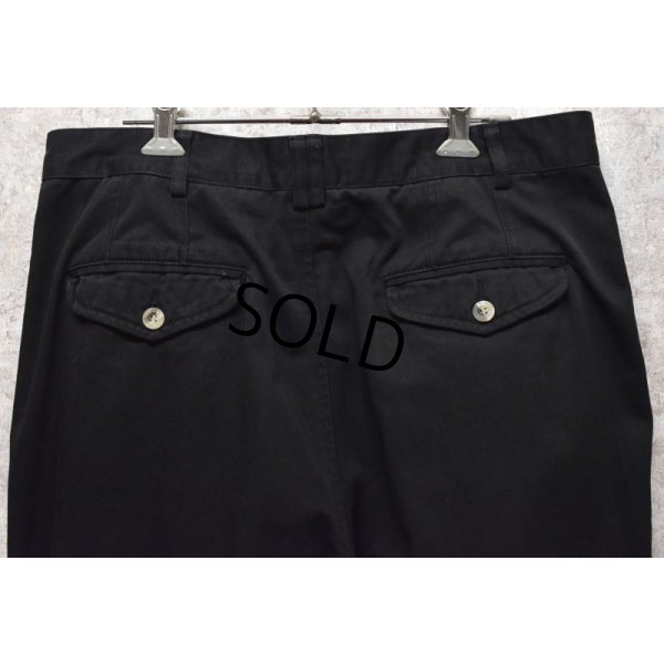 画像6: 90's【ビンテージ】【THE MENS COMPANY】【黒】【ブラック】【２タックコットンパンツ】【33×34】 