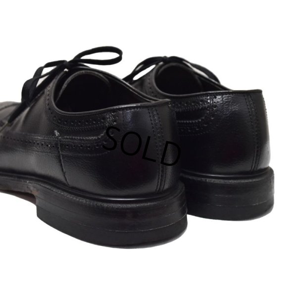画像3: USA製【ビンテージ】【HANOVER】【黒】【ハノーバー】ウィングチップ【レザーシューズ】【9EEE】【27cm程度】 