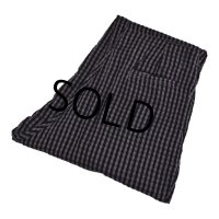 【DOSHA】【紫Ｘ黒】【シアサッカー】【タック入りコットンパンツ】【タック入りコットンスラックス】【36Ｘ33】 