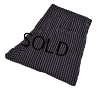 【DOSHA】【紫Ｘ黒】【シアサッカー】【タック入りコットンパンツ】【タック入りコットンスラックス】【36Ｘ33】 