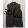 【イングランド製】【バブアー】【Barbour】【Westmoreland】A220【オイルドベスト】カーキ【サイズM】 