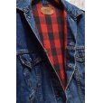 画像4: 【USA製】ビンテージ【LEVI'S】【リーバイス】【70417-0814】【赤ｘ黒チェックライニング付き】【デニムジャケット】【サイズＭ】<br> (4)