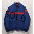 【~90's】【ビンテージ】【MIGHTY MAC】【マイティーマック】【青ｘ赤ライン】【ジップアップブルゾン】【US38】 