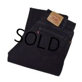 USA製【ビンテージ】【LEVI'S】【リーバイス５０５】505【黒】【デニムパンツ】ブラックデニム【34ｘ36】 