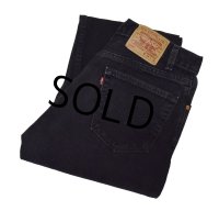 USA製【ビンテージ】【LEVI'S】【リーバイス５０５】505【黒】【デニムパンツ】ブラックデニム【34ｘ36】 