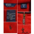 画像2: 【RALPH LAUREN】【ラルフローレン】【赤】【レザートリム】【フリースジャケット】【サイズＬ】 <br> (2)