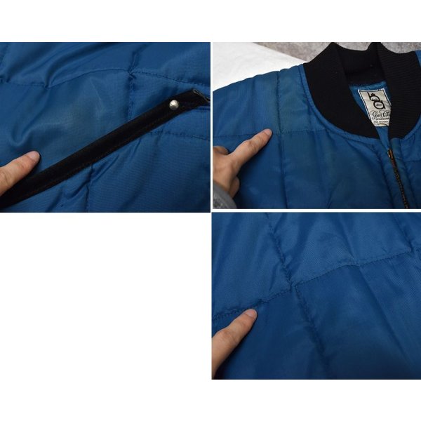 画像5: 70's〜【ビンテージ】【bob allen】【ボブ アレン】【ブルーｘ黒】【中綿入り】【シューティングジャケット】ハンティングジャケット【サイズM 】 