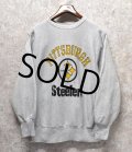 【USA製】ビンテージ【チャンピオン】【リバースウィーブ】【グレー】【Pittsburgh steelers】【スウェット】【サイズＬ】 